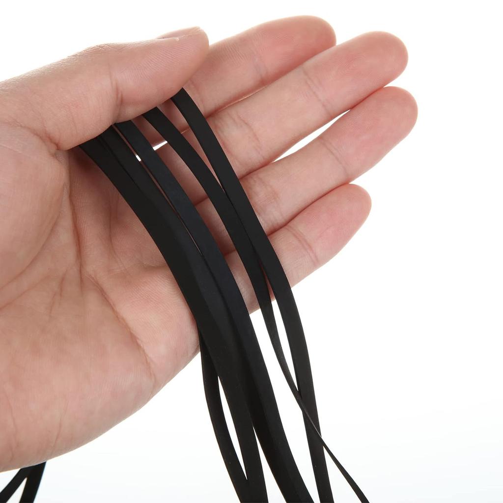 Pack of 10 Turntable Drive Belts Rubber Replacement Bands Record Players Belts Record Player Maintenance Set for Player