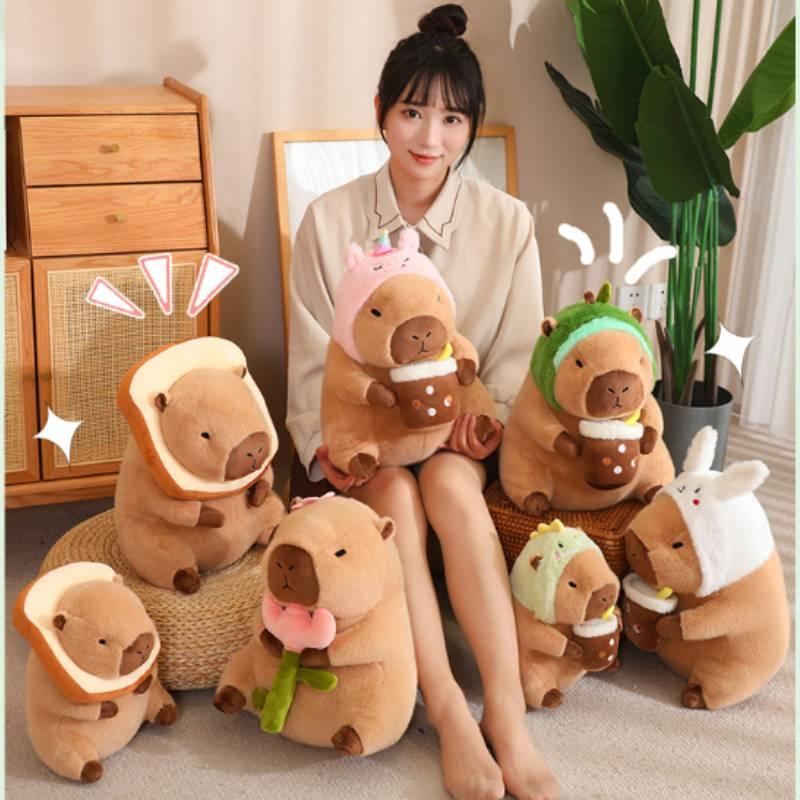 Cute Plush Capybara Toy Soft And Cuddly Stuffed Animal For Kids Perfect Birthday Gift 30cm Height