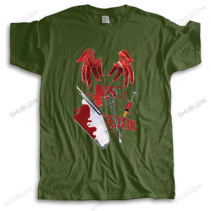 cotton O-neck tshirt men summer tees Hot sale Licensed Showtime Dexter Tools of the Trade Adult Homme Tee-shirt short sleeve