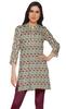 Moomaya Printed Side Slit Short Kurta Tunic For Women Summer Wear Ladies
