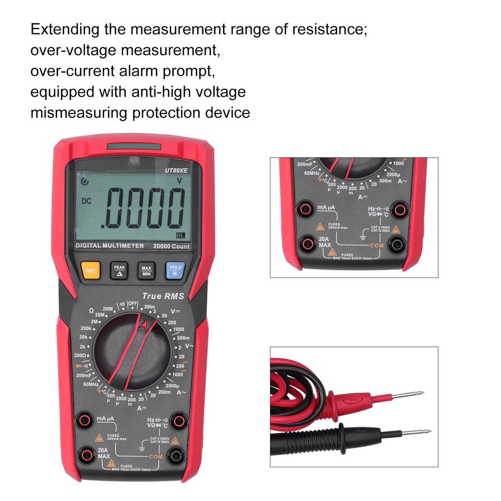Electric Maintenance Equipment UT89XE ‑T Multimeter Multifunctional High Accuracy Digital Meter for Electric Maintenance