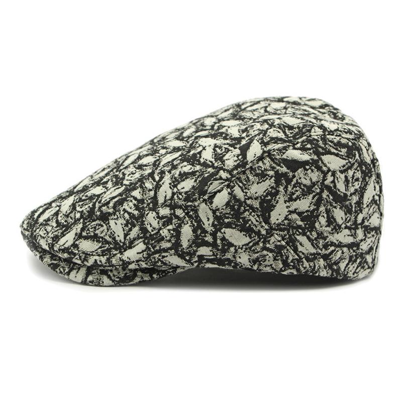Men's Beret Women's British Retro Cap Forward Cap Peaked Cap