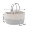 Daily Use Convenient Diaper Storage Basket Hand-Held Cotton Thread Baby Diaper Bag Large Capacity Tote Bag Mommy Handbag Picnic