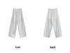 LUXI Women's Tencel Linen Elastic Waist Wide-Leg Summer Pants