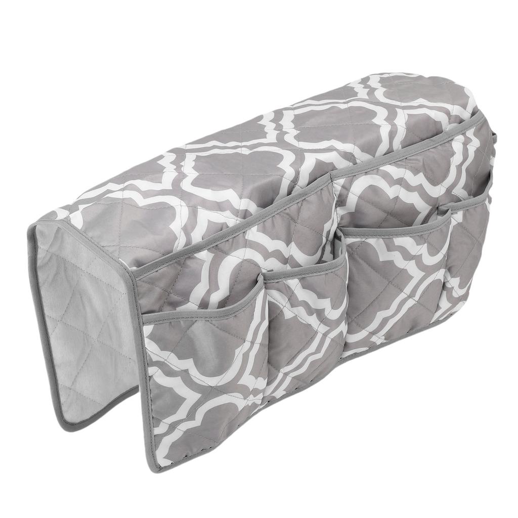 Sofa Armrest Organizer 14 Pockets Armchair Caddy TV Remote Control Holder for Recliner Couch Grey