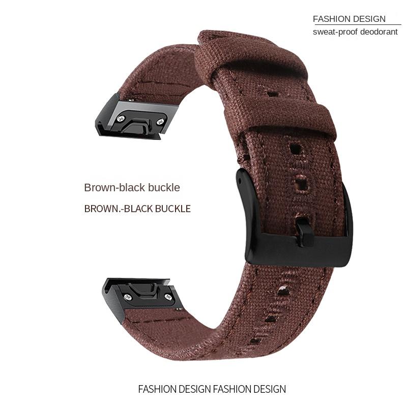 26 22 20MM Nylon Quick Release Watchband For Garmin Fenix 7X 7 6 6X Pro 5 5X/5XPlus 3 HR  Watch Canvas Strap Wrist Band Bracelet