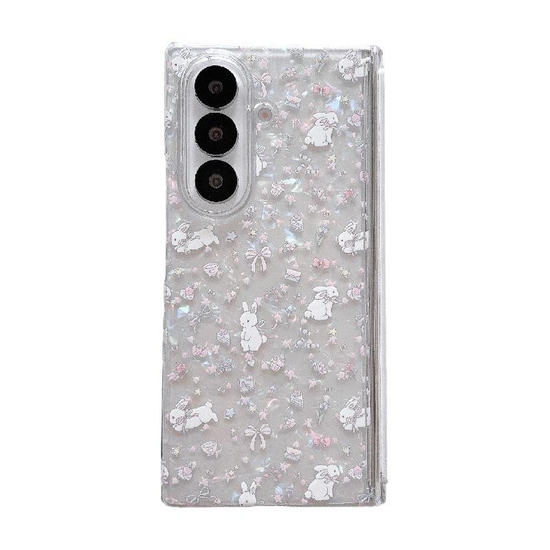 

Floral Samsung Z Fold7 Case: Foldable Screen Cover with Anti-Lost Wrist Strap & Lanyard Samsung Z Fold5