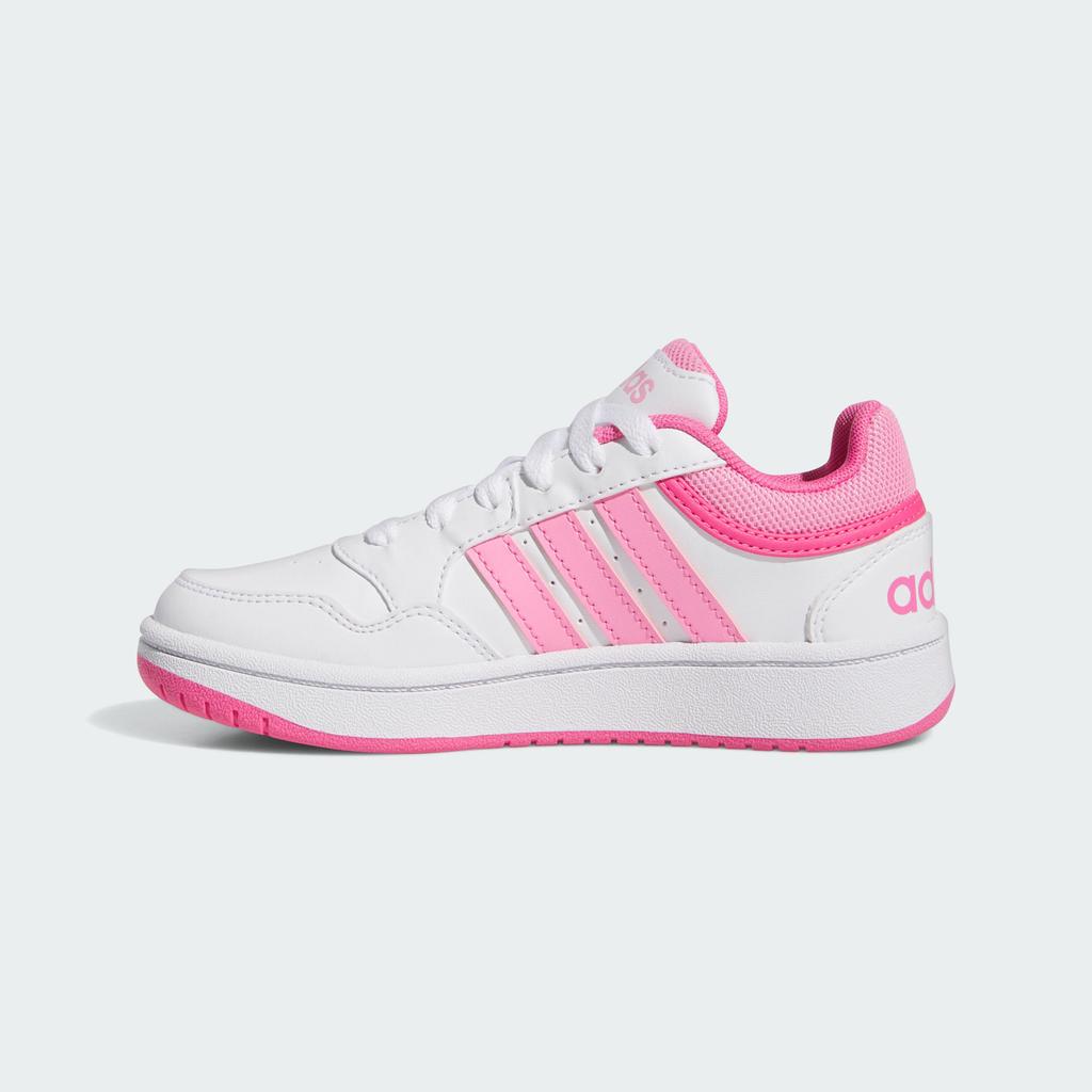 Adidas Hoops 3.0 Low top Children's Basketball Shoes White/Blessing Pi