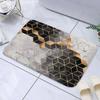 Modern Geometric Marble Welcome Mat Non Slip Bedroom Kitchen Entrance Doormat Polyester Floor Rug Washable Home Decor Carpet