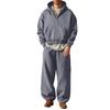 Winter Kapuzen-Reißverschluss-Sweatshirt und Jogginghosen Set Passendes Trainingsanzug für Damen und Herren