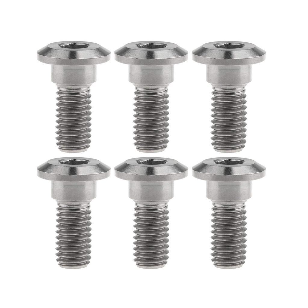 Titanium Alloy M8x20 22 30 33mm Motorcycle Disc Brake Caliper Bolts For Yamaha Suzuki 6pcs (M8x20mm, Titanium)