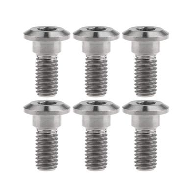 Titanium Alloy M8x20 22 30 33mm Motorcycle Disc Brake Caliper Bolts For Yamaha Suzuki 6pcs (M8x20mm, Titanium)