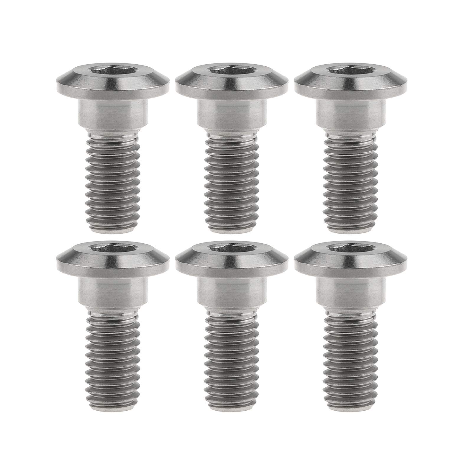 

Титановый сплав M8x20 22 30 33мм Болты суппорта дискового тормоза мотоцикла для Yamaha Suzuki 6 шт. (M8x20мм, Титан) M8x20mm