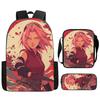 NARUTO Anime Youth Sling Carry Tote, Adjustable Straps & Closure, Light Durable Shoulder Bag, Daily School Bag Boys & Girls Ages 6-11