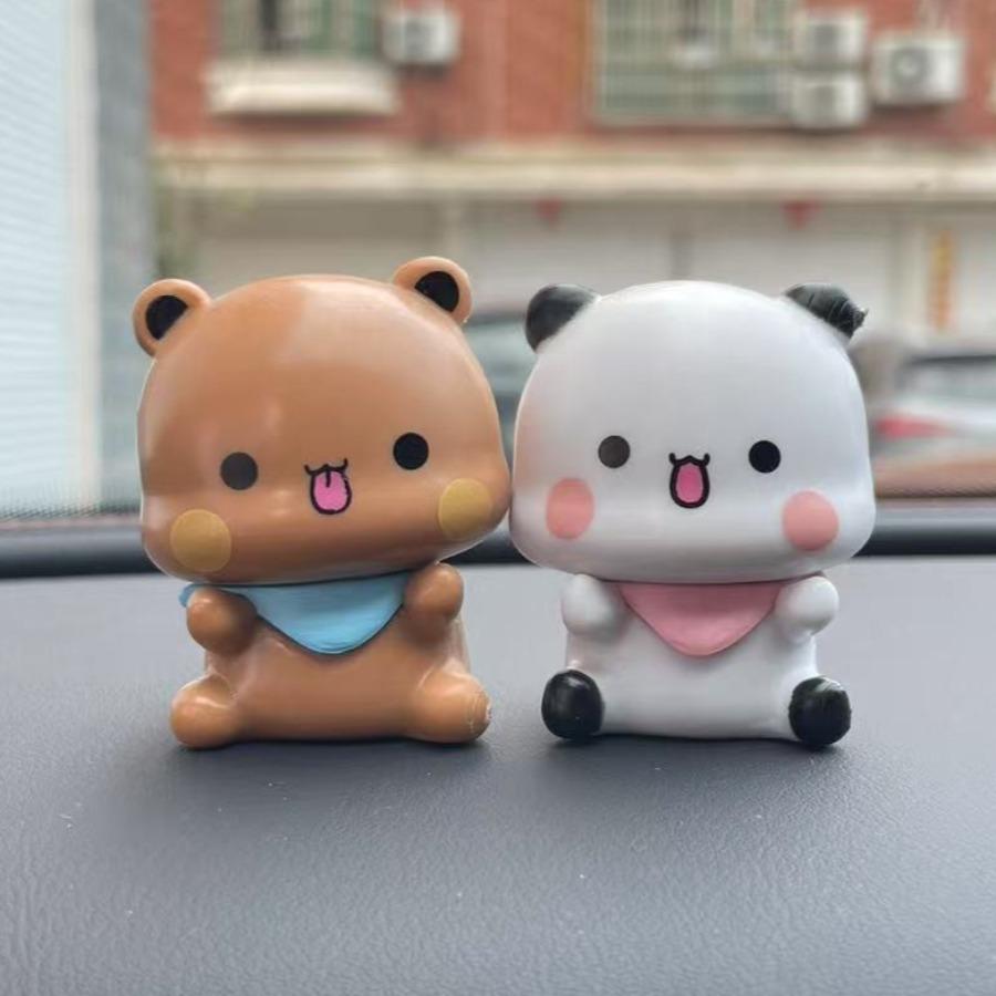 Niedlicher Bubu Dudu Panda Bär Figur Spielzeug Sammlerstück Anime Zubehör Kawaii Bär Puppe Ornament Heimdekoration Geburtstag Weihnachtsgeschenk