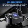 Автомобільний MP3-плеєр Dual Usb Швидкий зарядний пристрій Fm Bluetooth-приймач Bluetooth-сумісний 5.0 Fm-передавач USB Flash Drive Plug Автомобільний комплект