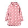 Autumn Girls Jacket Floral Fashion Windbreaker Coat Hooded Zipper Girls Outerwear Gifts Kids Clothes