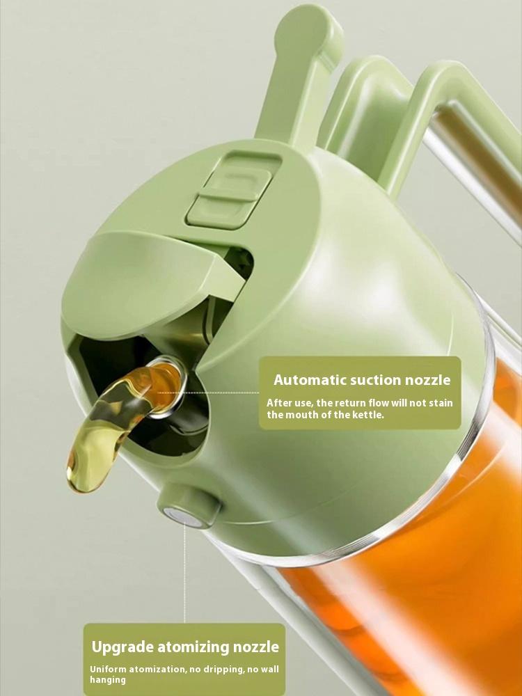 600ML Glass Spray Oil Bottle 2 in 1 Spray Pour Kitchen Cooking Oil Dispenser Atomized Air Fryer Oil Spray Bottle Sauce Sprayer