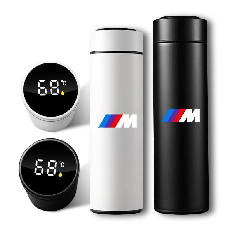 BAAD1 500ml Stainless Steel Car Emblem Intelligent Temperature Cup Coffee Cup For BMW X1 X2 X3 X5 X4 X6 X7 M3 M4 M5 F20 F40 F30 F34