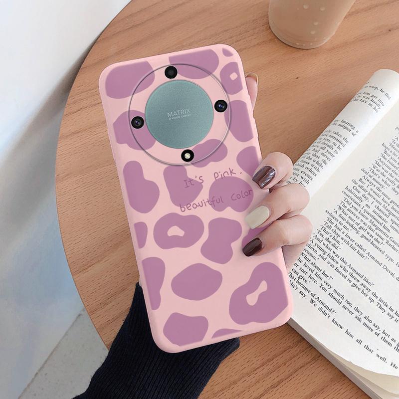 For Honor X9a X9b X9c Magic5 6 7 Lite 5G Case Fashion Leopard Print Back Cover Soft TPU Shockproof Funda Marble Texture Shell