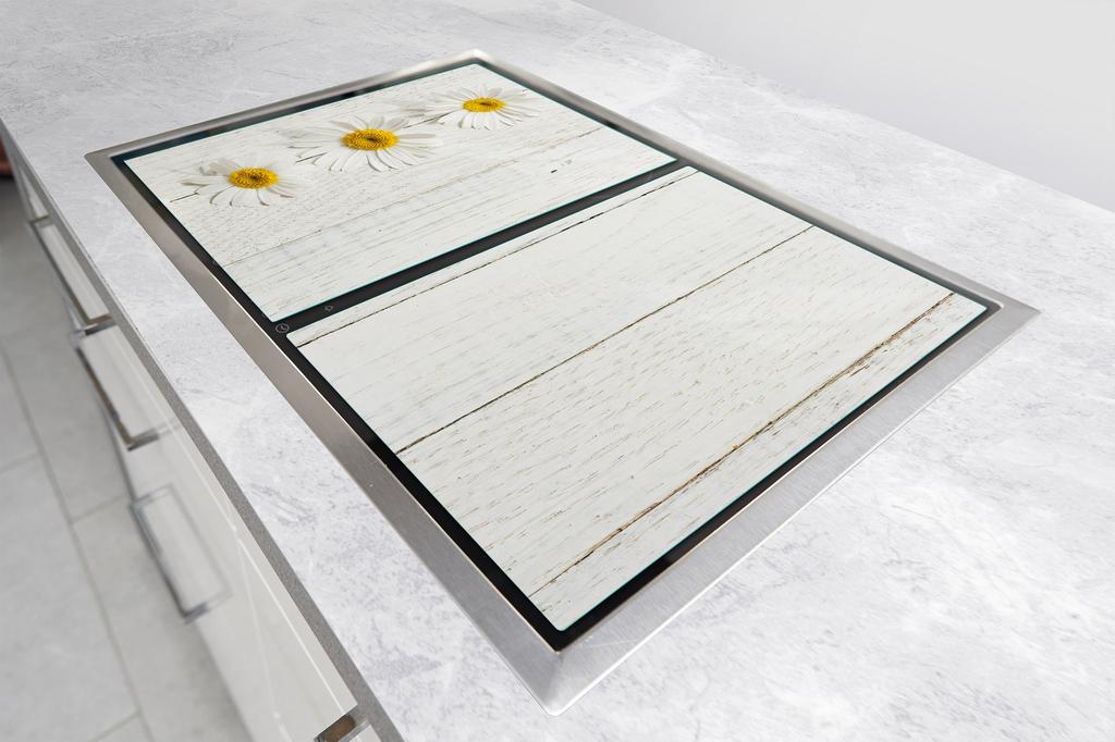 GLAS SCHUTZPLATTE BRETT 75x52 HOLZ