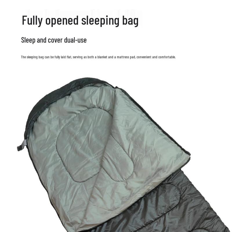 Li Shen Hooded Envelope Camping Sleeping Bag
