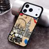 London Red Bus Big Ben Phone Case for iPhone 17 16 15 Pro Max Air 14 13 12 11 Plus Shockproof Capa Cover