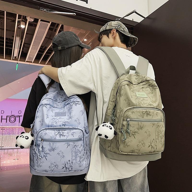 School bag new high value medium fresh bamboo backpack couple light travel spring outing mountaineering large capacity backpack