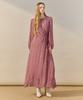 Maja Leopard Shirred Chiffon Long Dress