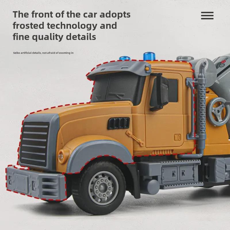 Set de jucării multifuncțional cu telecomandă, basculantă și betonieră