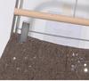 2025 Winter Beaded Sequin High-Waist A-line Skirt - Slim Fit, Anti-Exposure, Hip-Hugging Design