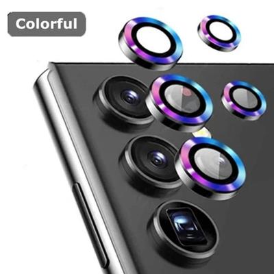 Pro Samsung S24 S23 Ultra Ochranný kryt objektivu fotoaparátu Kovová slitina hliníku Film Tvrzeného skla Pro Galaxy S22 Ultra Příslušenství