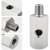 Multiple Port Oil Pressure Adapter M10X1.0 Double Threads & 1/8 NPT Side Port Steel Oil Sensors Connector for Custom Setups