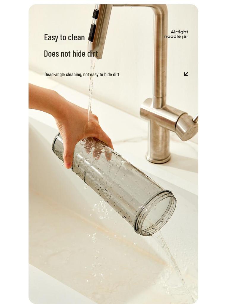 Food-Grade Noodle Box: Coarse Grain Dried Pasta Storage Jar