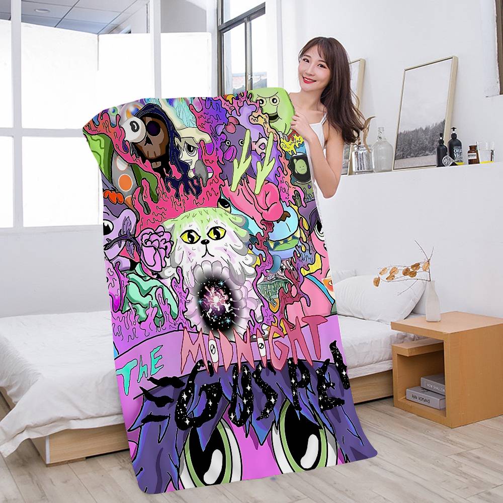 Anime T-The Midnight Gospel Anime Beach Swimming Towel Soft Absorbent Washcloth Children's Gifts for Kids Travel Camping Gym