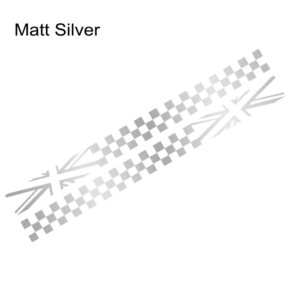 Car Window Door Side Striped Stickers Grid Flag Vinyl Decals Waterproof Self Adhesive Auto Body Decoration Stickers Accessories