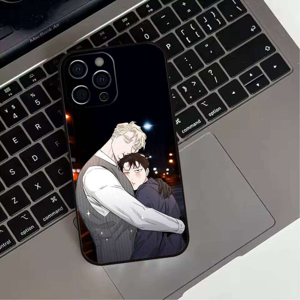 BL Manhwa R-roses And Champagne  Phone Case For iPhone 17,16,15,14,13,12,11 Plus,Pro Max,XS,Soft Silicone Black Cover