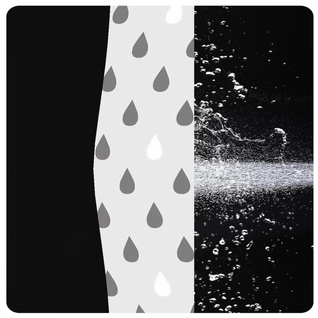 Shower Curtain Gray Water Droplet Printed Bathroom Shower Curtains Modern Style 200Cm Water Resistant Bathroom Curtain Peva