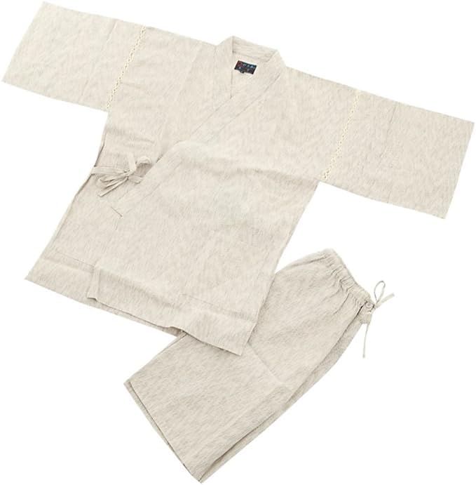 Store Shijira Ori Jinbei Japanese Pattern Red Fuji [Edoten] [Our Original! ] (Beige/Ecru) (L, Ecru)
