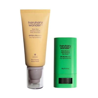 Black Rice Airyfit Sunscreen 50ml + Black Bamboo Daily Soothing Sun Shield 20g