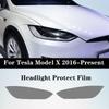 For TESLA Model 3 S Y X 2017-2024 Pre-cutting TPU PPF Protective Film Car Exterior Headlight Anti-scratch Turn Purple Turn Black