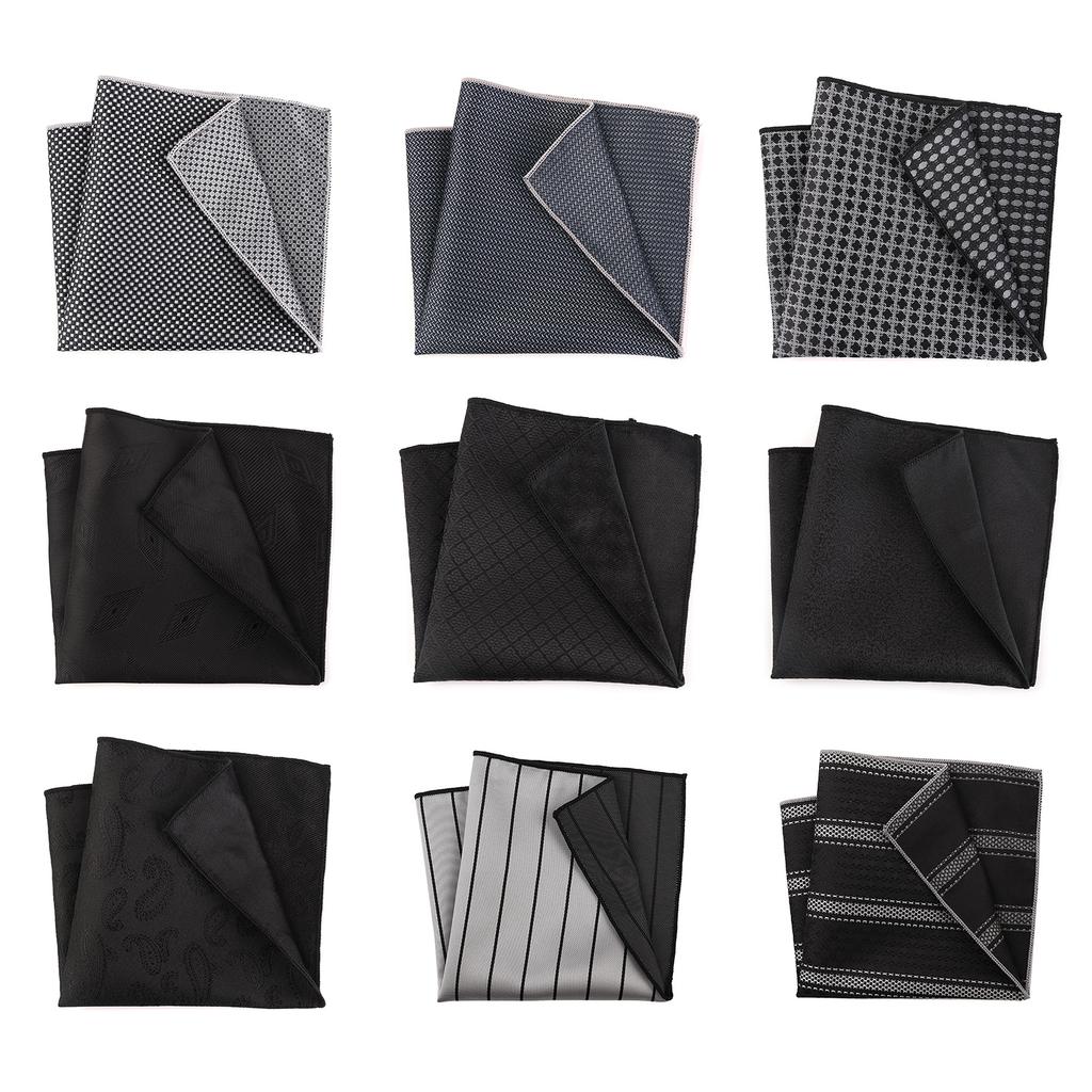 Lightweight Handkerchief Dark Pattern Hankie Washable Chest Towel Pocket Handkerchief for Adult Commercial Affairs