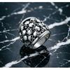 Hot-selling New Arrival     European and American Style Vintage Skull Men's Stainless Steel Ring with Multiple Ghost Heads
