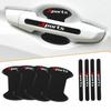 8PCS/Set Car Door Handle Bowl Anti Scratch Sticker Protector Cover Trims Black