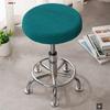 Round Tool Cover Solid Color Dining Bar Stool Cover Elastic Chair Cushion Cover Dustproof Seat Protector Case Home Decorate