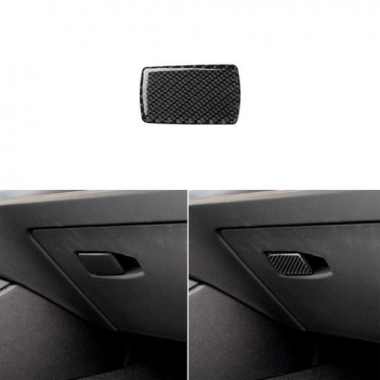Real Carbon Fiber Co-pilot Glove Box Handle Cover For BMW 3 Series G20 G28 19-20