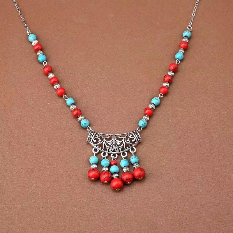 Ethnic Style Jewelry, Ancient Hanfu, Dunhuang Feitian Accessories, Beaded Tassel Necklace, Headgear, Simple And Thin Forehead Jewelry.