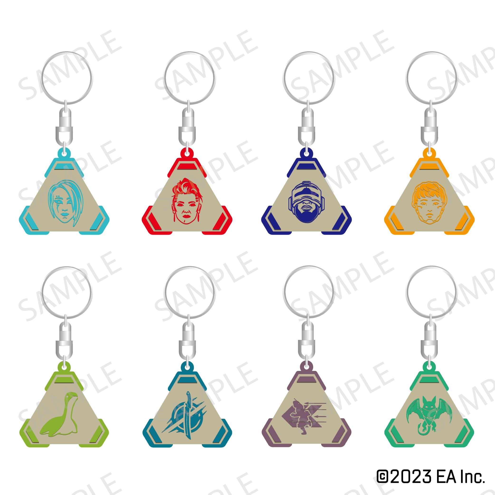 

Licensed Apex Legends Trading Icon Metal Keychain 8 pieces [Official Product] Vol.3 (BOX)