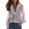 LN1989 women's shirt 1116 new European and American autumn fashion simple long sleeves light and breathable commute on