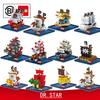Anime Pirate Ship Building Blocks Thousand Sunny Going Merry Polortang One Diamond Bricks Piece Figure Toys For Christmas Gift